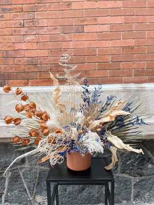 XL dehydrated foliage arrangement on base